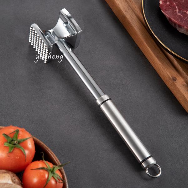 Zinc aluminum alloy meat hammer double -sided meat hammer knocking meat hammer pine meat hammer food hammer kitchen uten
