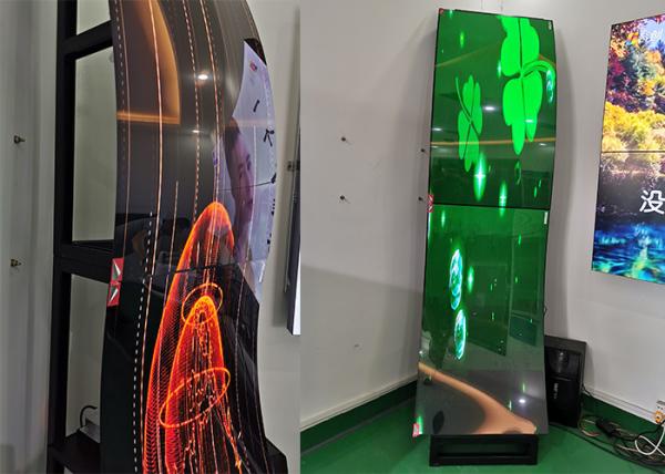 65 Inch Curved OLED Video Wall 400cd/M2 Floor Standing Digital Signage
