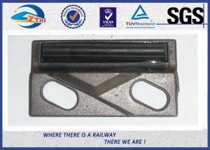 Plain Steel Two-hole Rail Clips , A100 / 120 Crane Rail Clamp Customized 9220