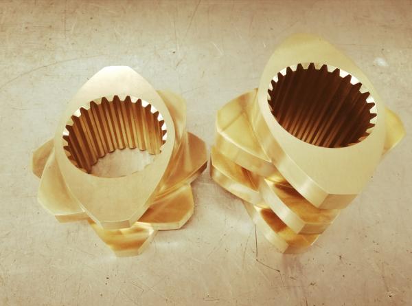 Modelo 70 Extrusores de Sline Incluídos Partes de Máquina Blocos de Gniada Componentes de parafuso