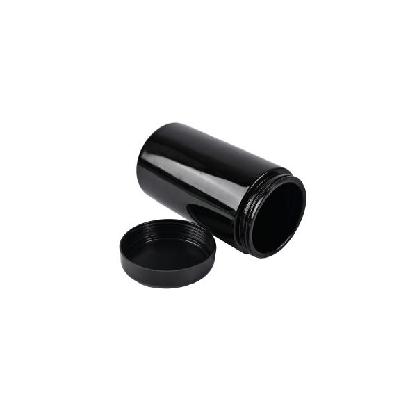 Тёмно-фиолетовые черные пустые стеклянные банки с косметическим кремом 20 мл 60 мл 100 мл 150 мл 200 мл 2 унции 4 унции с крышкой