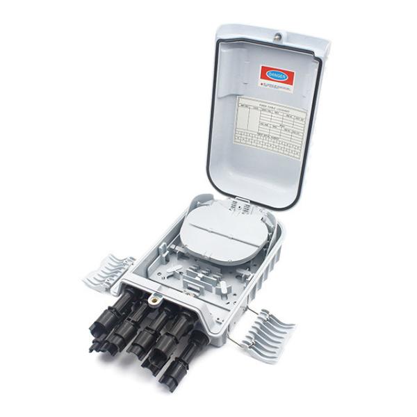 Caixa de distribuição de fibra óptica FTTH exterior 8F com adaptador TYCO na rede FTTH
