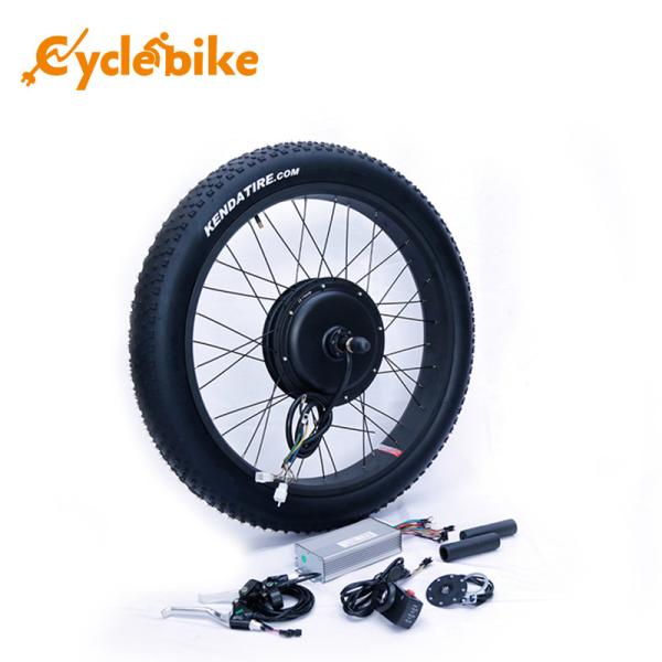 26 Inch 1000w Fat Electric Bicycle Kit 26x4.0 Kenda Tyre High Speed 50km/h