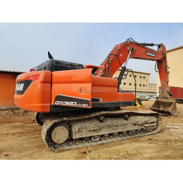 Excavateur DOOSAN DX360 de seconde main avec peinture originale et en bon état