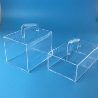 Bac de décapage anticorrosion de produits en verre de quartz avec la poignée
