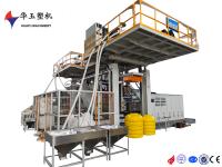 Diseño compacto MOOG controlador de espesor máquina de moldeo por soplado 1000L capacidad para la producción de plástico industrial de salida