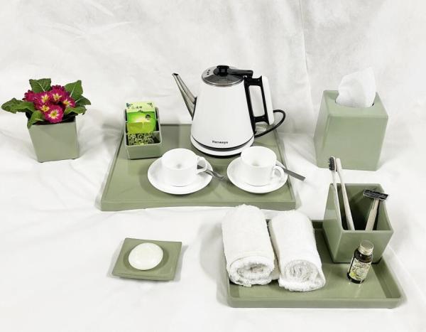 Eco Friendly Green Nature Hotel Amenities Supplies Trays