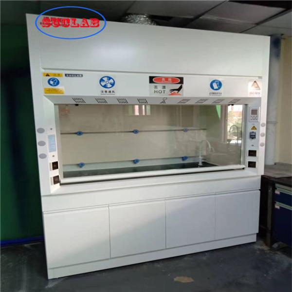 Customized acid alkali proof Environmental Standard Anti-corrosion Chemistry Steel Laboratory Used Fume Cupboards