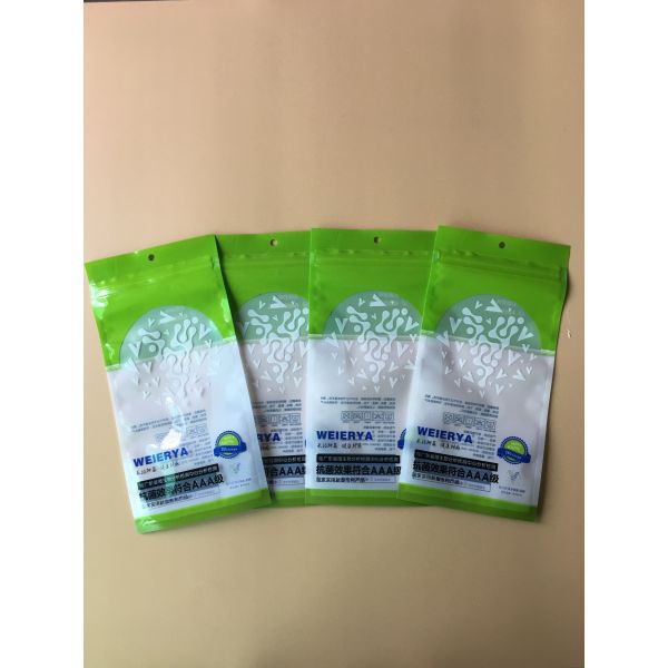 Moisture Proof Custom Socking Packaging / Plastic Socks Bag With Zipper