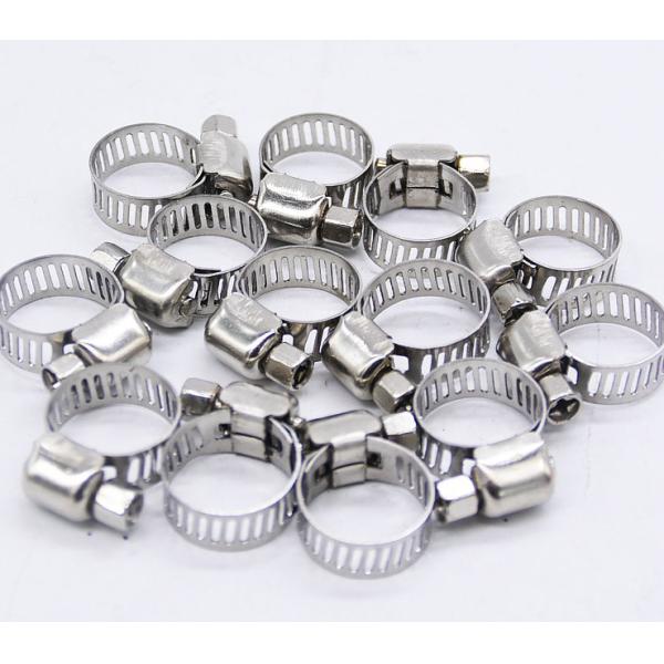 Настройка поддержки Стандартный размер нержавеющей стали Worm Gear шланговые зажимы для водопроводов