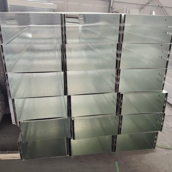 Steel Galvanized Ventilated Trough Cable Tray Non Standard Customized Spray Plastic Fireproof Trough Bridge
