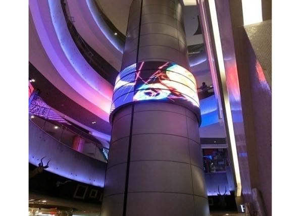 Rubber Flexible Billboard LED Display Curved Advertising Board Indoor P3 Front Servicing