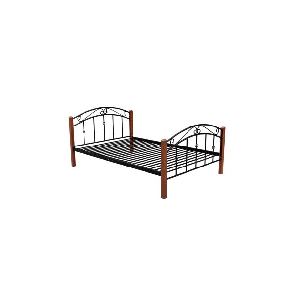 moisture proof Black Metal Single Bed Mildew Proof Metal Modern Bed Frame