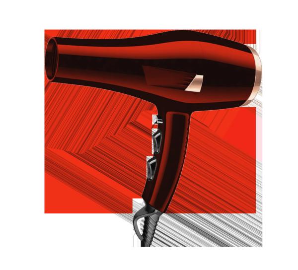 Black Plastic Professional AC Hair Dryer With Far Infrared Ionic Function