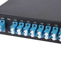 1U 2 スロット シャーシ 8CH DWDM MUX DEMUX EXP モニターポート付きダブルファイバー Dwdm パシブ MUX