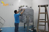 Tela de la fibra de vidrio del silicón para las cubiertas aisladas termales del aislamiento térmico de las chaquetas