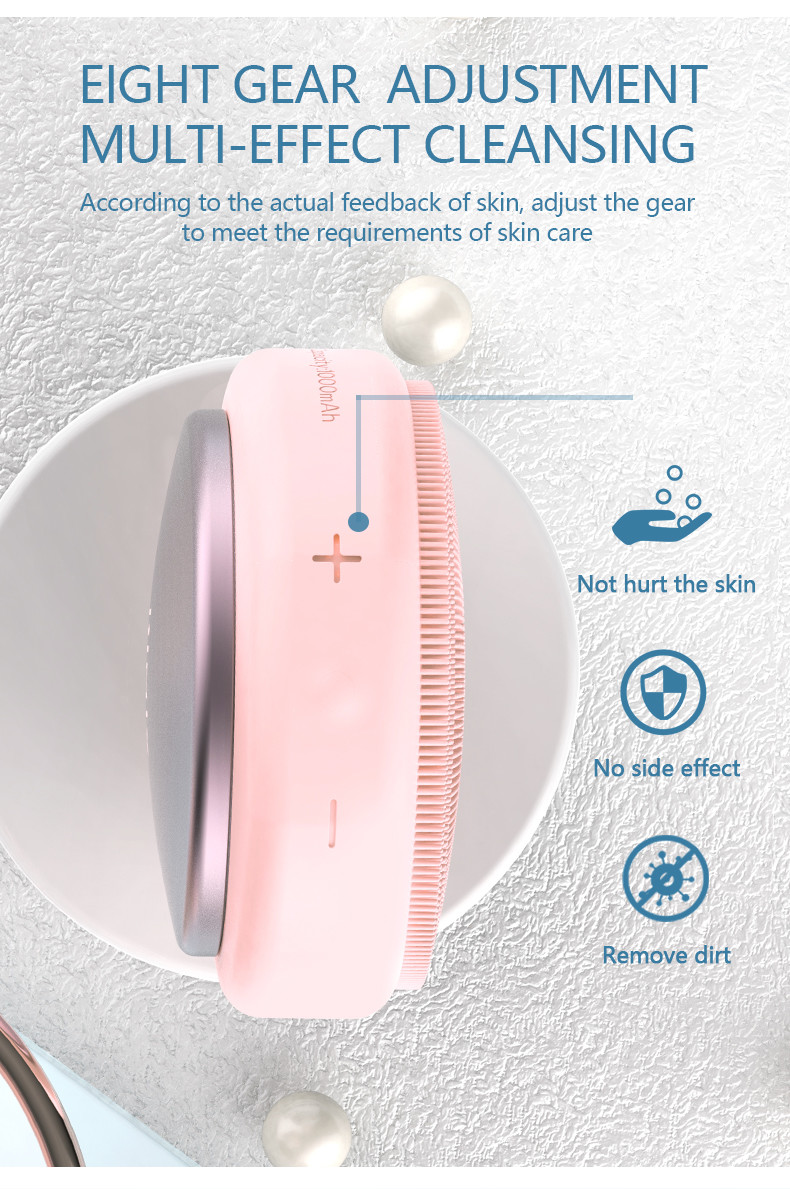 Щетка Exfoliator стороны силикона тепла IPX7 45℃ мини