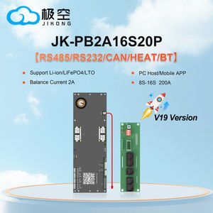 Jk LiFePO4 BMS V19 Jikong Smart BMS 4.3 Inch Screen LCD Display Battery Pack Accessories Jk BMS 16s 48V 200A Pb2a16s20p