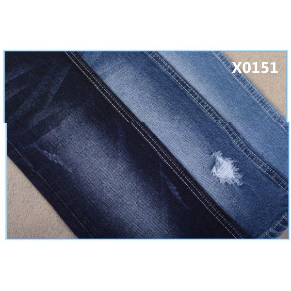 10 oz Cotton Spandex Indigo Blue Jeans Fabric Cost-effetive Affordable High Quality Good Stretch Boyfriend Clean Style