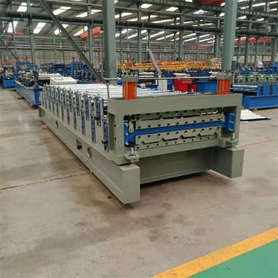 Rolo de aço da dupla camada que forma a máquina para o painel de parede do telhado do perfil da caixa de Ibr do metal