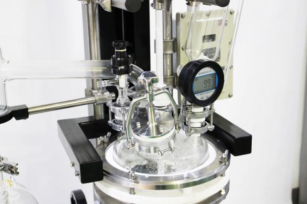 Chemglass Lab Jacketed Glass Reactor 10L 600 Rpm/Min Stainless Steel