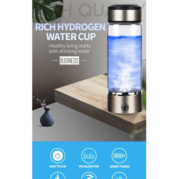 Portable Smart SPE Rechargeable Hydrogen Rich Water Bottle Generator