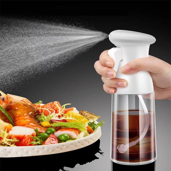 Portable BBQ Kitchen Calcium Sodium Glass Olive Oil Sprayer Atomized Spray Oil Bottle