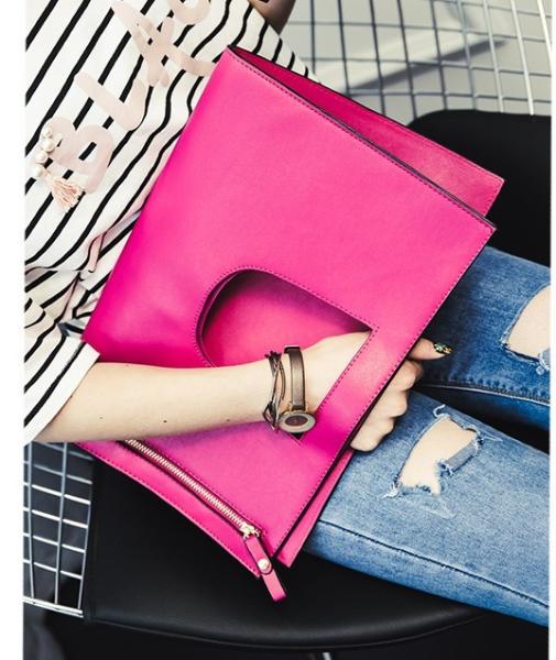 2016 new leather handbag lady leather clutch evening bags