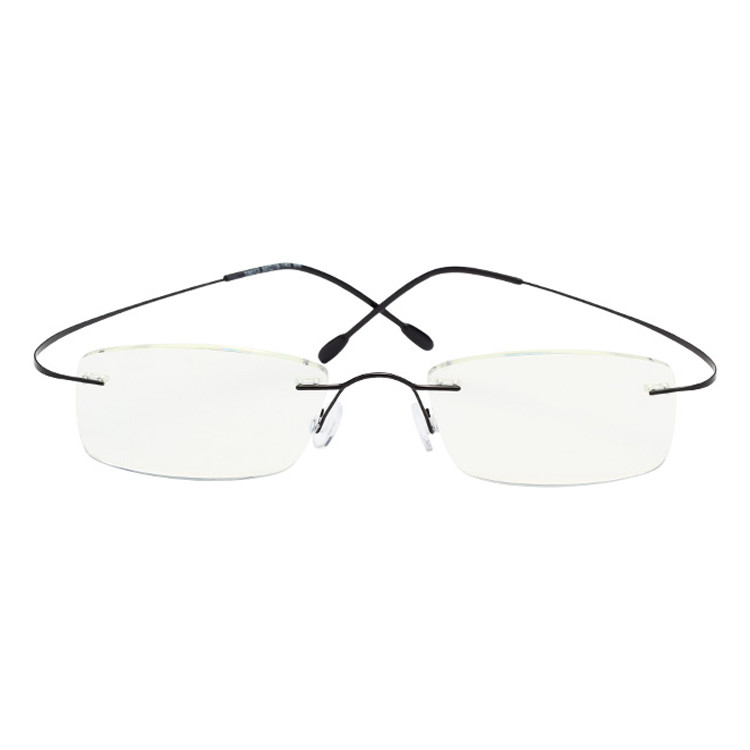 Стекла чтения Rimless людей оптически рамки титана гибкие