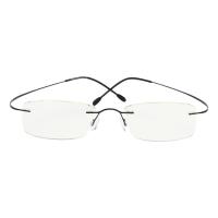 Verres de lecture flexibles d'hommes titaniques sans monture de cadre optique
