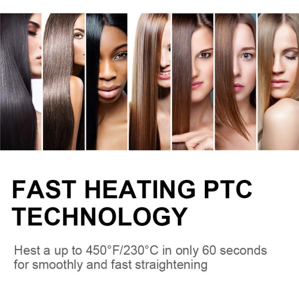 раскручиватель волос 240V 60Hz ультракрасный, утюг широкой плиты 35W плоский