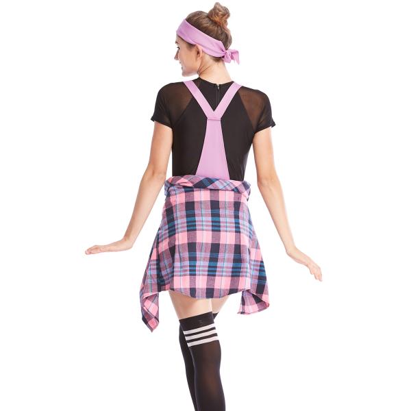 MiDee 3 Piece Jumpsuit Costume Mock Neck Short Sleeves Performance Wear