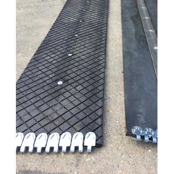 Diamond Grooved Granulated Pattern Chevron Conveyor Rubber Belt