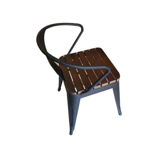 100% Handmade High Level Plastic Wood Bistro Table And Chairs