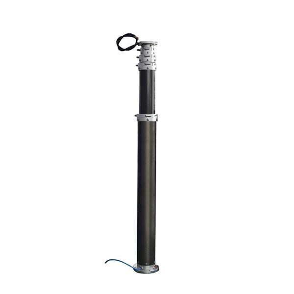 6m CCTV poles/pneumatic telescopic mast/telescoping mast/aluminum telescopic mast