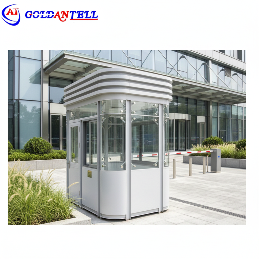 High Standard Elegant Security Guard House Cabin Toll Booth For Garden Optional Window Customizable Security Booth Designed For Various Environments