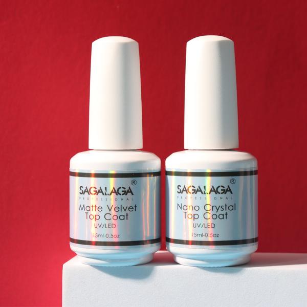 Scratch Resistant Nail Tempered Gel Polish Base and Private Label High Quality Top Coat Gel Polish Bulk