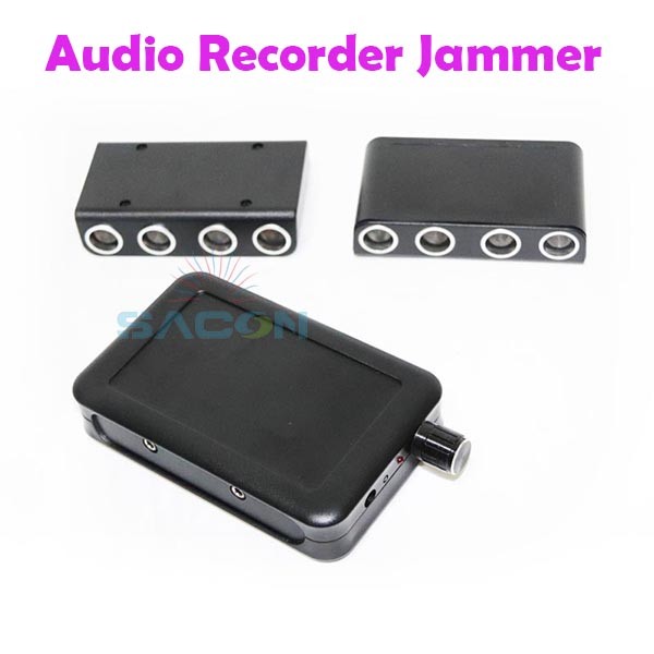 Plastic 85dB Acoustic Interference Audio Recorder Signal Jammer with 2m Shielding Distance