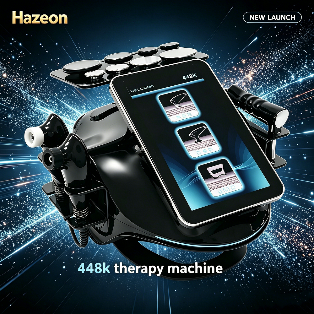 Hazeon 448KHZ Tecar Therapy Machine RES CET RF Energy Transfer Diatherapy Device