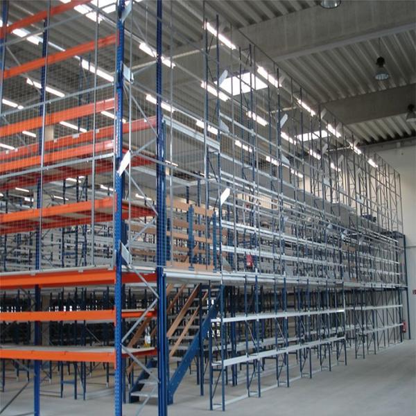 80*50mm Beam Q235B Warehouse Steel Mezzanine Rack 300kg/sqm
