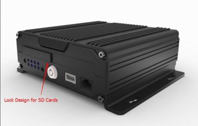 4 ch 3G / GPS 720P Analog HD Mobile DVR support Dual SD Card with 128GB storage