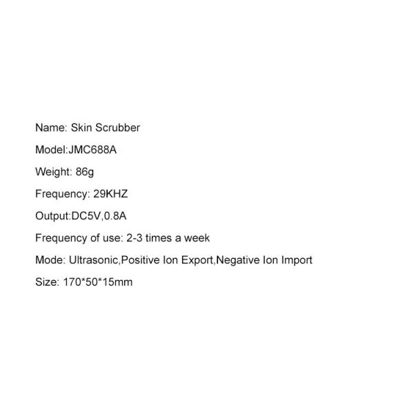 Cavitation Peeling Facial Lifting 29KHZ DC5V 0.8A Ultrasonic Skin Scrubber