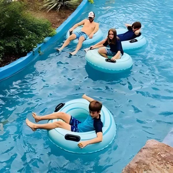 Multiplayer Drifting Aqua Park Lazy River For Children Over 1.2m