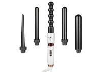 ferramenta quente do cabelo 140-430F, 5 em 1 encrespador de cabelo permutável com exposição de diodo emissor de luz