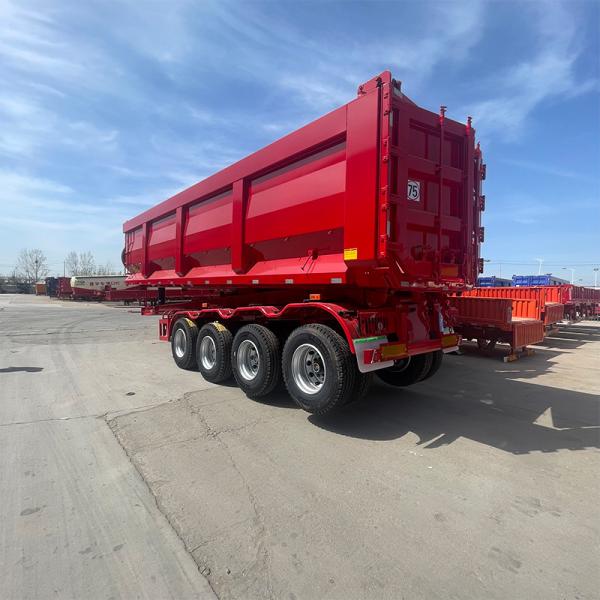 60 Cubic Meter End 2 Axle Tractor Tipper Trailer with 15 Workdays Production Time