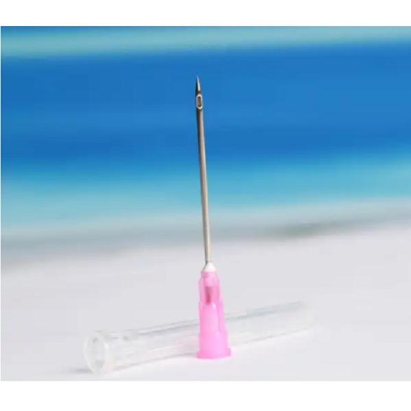 Pink Inclined Hole Disposable Needles And Syringes 1.2mm Out Diameter 18G For Inuslin