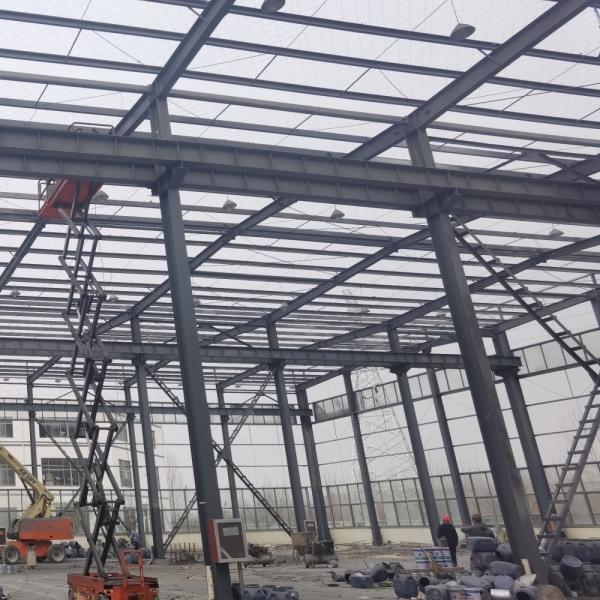 Steel Structure Warehouse with Large Canopy for Packaging Workshop