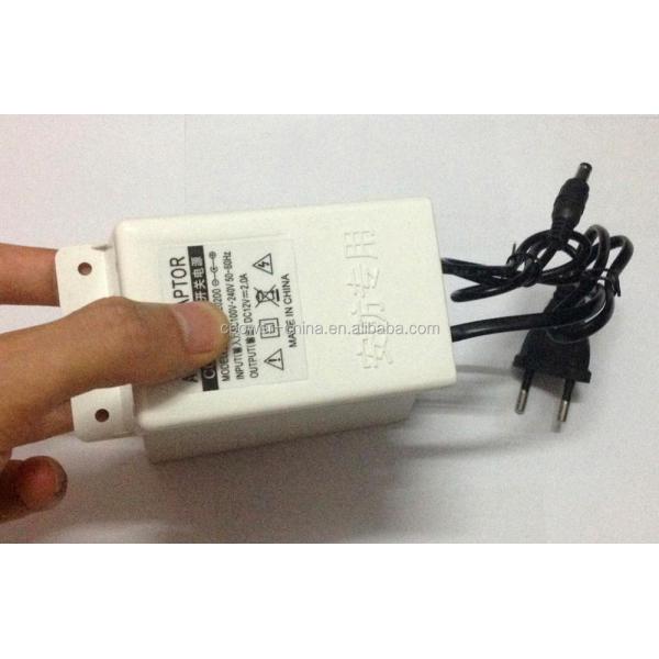Excellent Water-proof 12V DC Power Adapter with Output Current of 2000mA in White