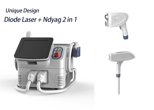 3 Wave Lady Professional Hair Removal Equipment Nd Yag Tattoo Removal With 2 Handles