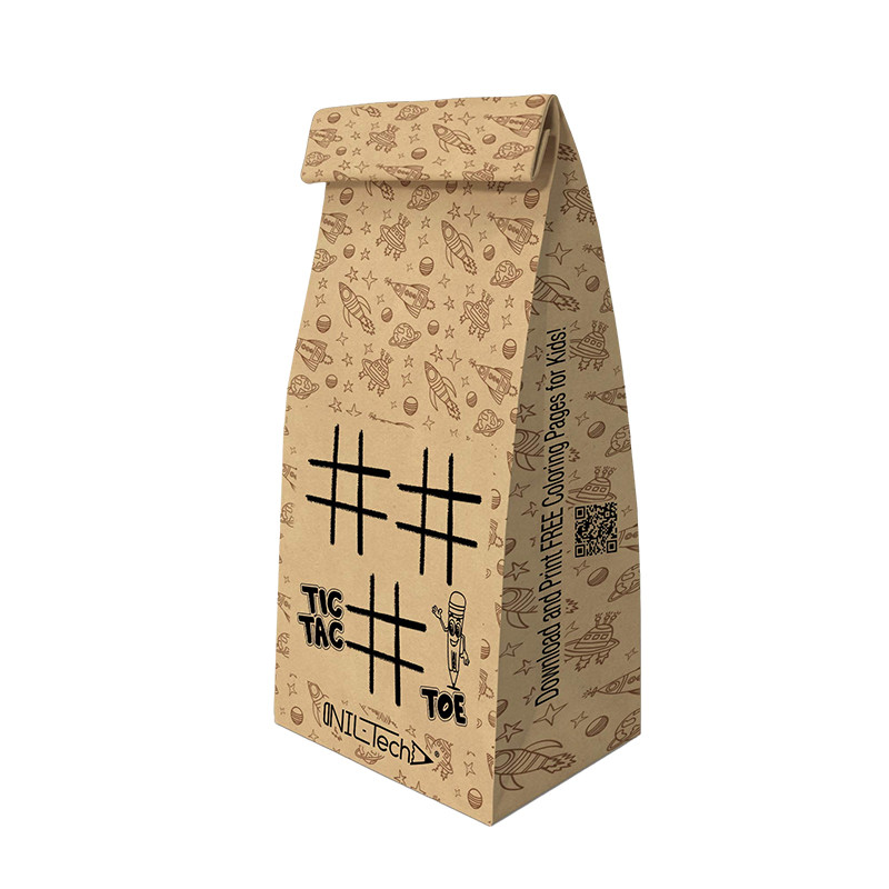 Kraft Paper Side Gueest Bag Heat Seal Компостируемый коричневый бумажный пакет для рисовых орехов